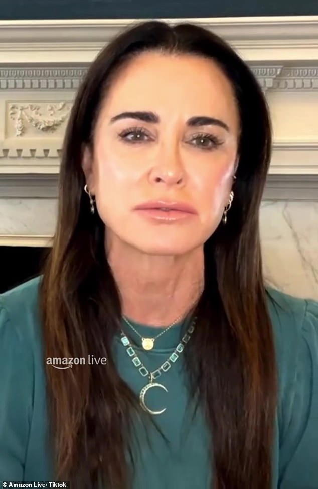 Kyle Richards, 55, rejected claims that he tried to manipulate Dorit Kemsley via text messages ahead of the Real Housewives of Beverly Hills season 13 reunion during an Amazon Live TikTok.