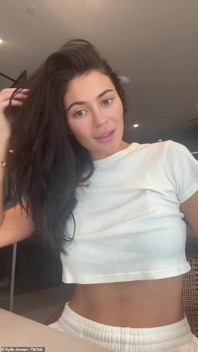 Kylie revealed her natural hair in April 2023 via her TikTok