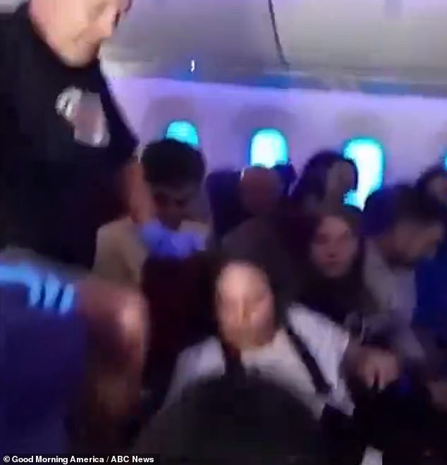 Passengers aboard a LATAM Airlines flight from Sydney, Australia to Auckland, New Zealand were thrown to the ceiling on Monday night amid 'horrific' turbulence.