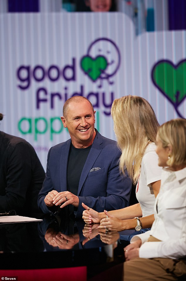 Larry Emdur has shared his anger at a TV viewer who was less than thrilled to see him appear on Channel Seven's Good Friday Appeal (pictured).