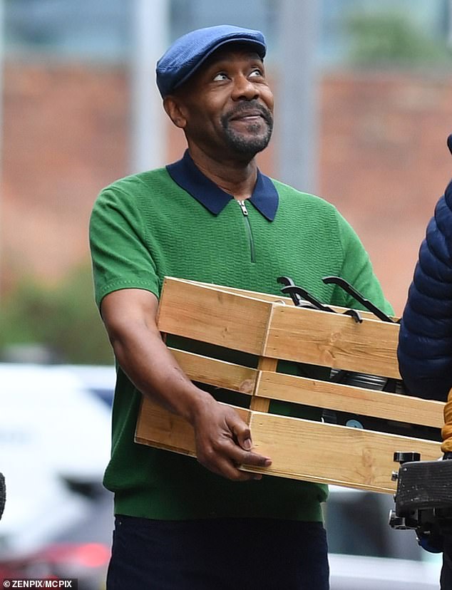 Lenny Henry showed off his slim physique while filming new Netflix series Missing You alongside co-stars Rosalind Eleazar and Top Boy star Ashley Walters.