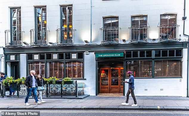 The fashionable Soho joint, where artist Damien Hirst once stashed his £20,000 Turner Prize winnings behind the bar, first opened as a private members' club in 1985 and now has 5,000 members