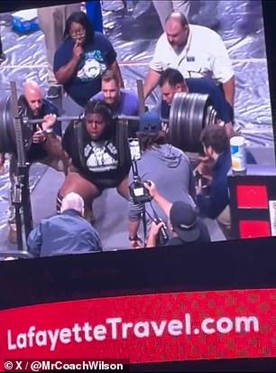 Last year's winner squatted 715 pounds.