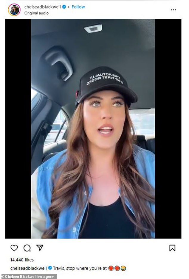 Love is Blind star Chelsea Blackwell, 31, responded to Travis Kelce, 34, impersonating her on his recent podcast in a new Instagram video