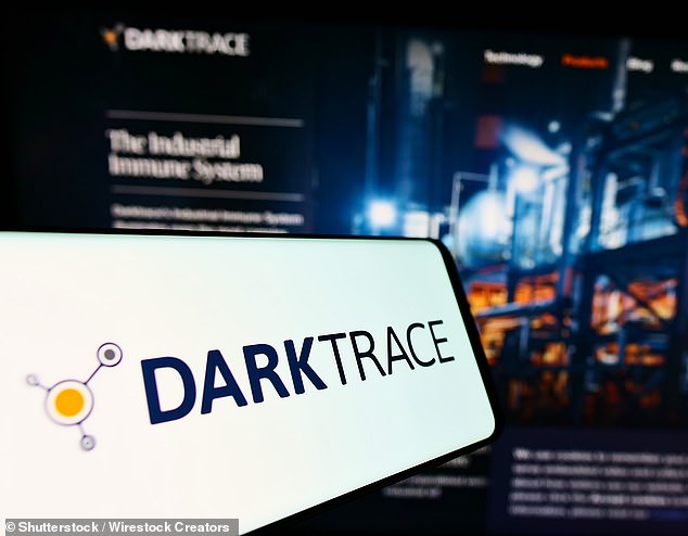 Crisis: Darktrace shares fell 7.4 per cent, or 33.9p, to 427.1p following sale announcement