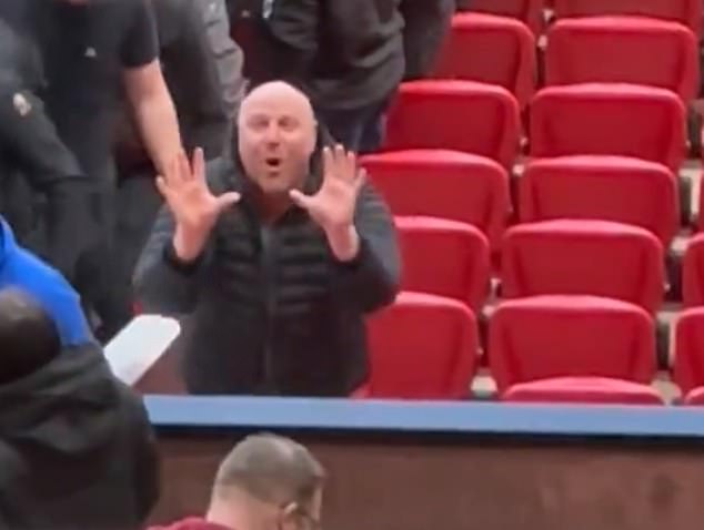 Man United fan who made sick fence and push gestures