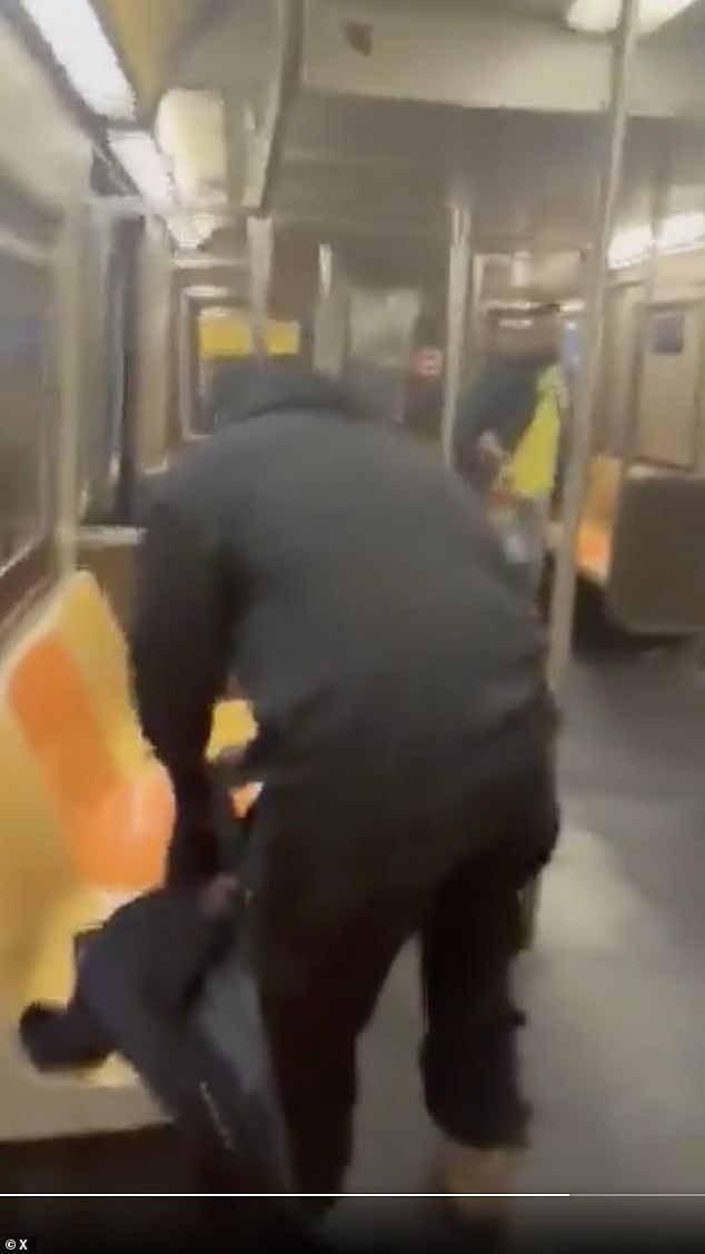 The shooting happened on a northbound A train in Brooklyn shortly after 4:45 p.m. when a verbal dispute between two strangers escalated into a fight