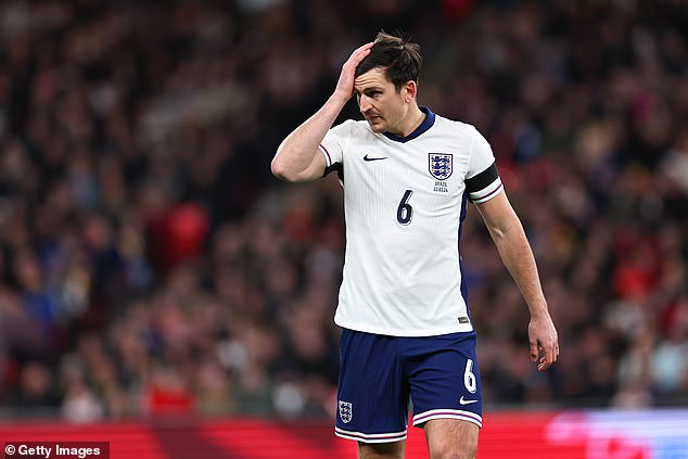 Manchester United suffered another injury blow after Harry Maguire went off in the 67th minute of England's clash with Brazil.