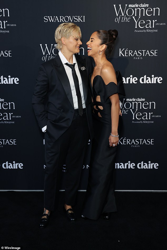 The couple later looked as loved up as ever as they put on a loved-up display at the Marie Claire Women of the Year Awards