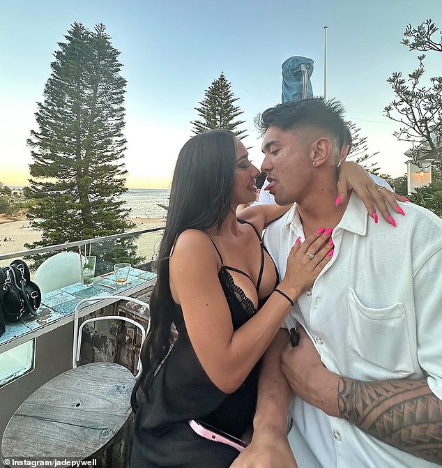 Married at First Sight Ridge Barredo and his partner Jade Pywell aren't shy about showing their affection in public