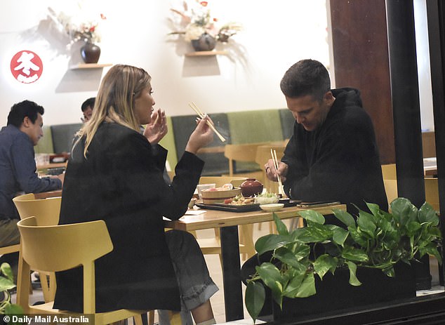The pair were photographed sharing smiles and an intimate evening at Japanese restaurant Miso Teishoku in Sydney, hinting at a blossoming connection.