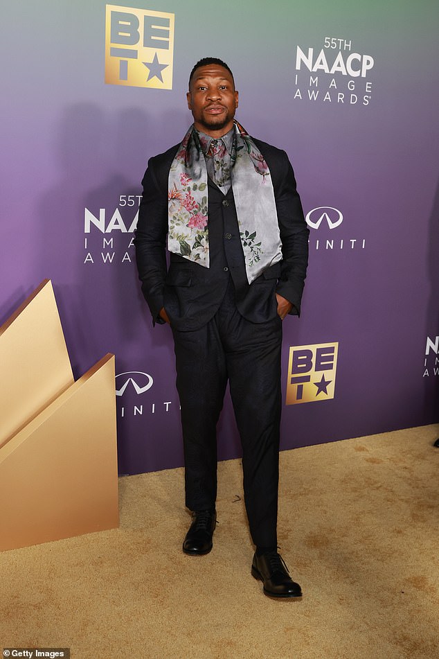Jonathan Majors, 34, was seen working out at a Los Angeles gym on Wednesday as he faced a lawsuit from his ex-girlfriend Grace Jabbari, 30.