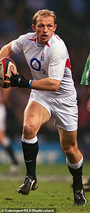 Team player: Matt Dawson as England scrum-half in 2005