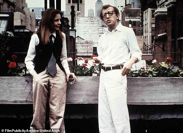 He set up the trust called the Alvy Singer Living Trust - named after Allen's Annie Hall character (pictured with Diane Keaton)