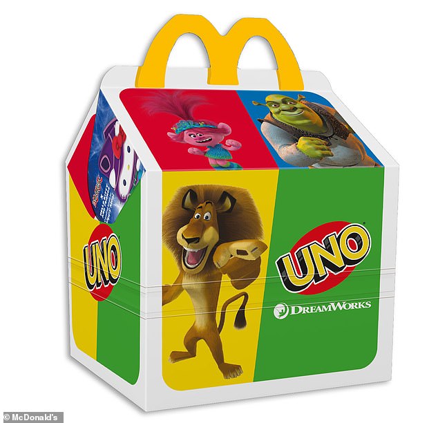 The new Uno Happy Meal will be available in McDonald's restaurants nationwide at the discounted price of £1.99.