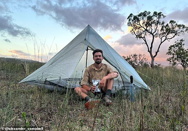 Alexander Campbell is currently walking 40,000 km (24,854 miles) around the world.  Over the next four years, he plans to travel to more than 30 countries and four continents.  It is pictured above in New South Wales, Australia.