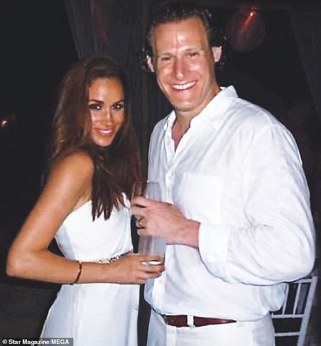 Meghan Markle married her first husband, Trevor Engelson, in 2011 in Jamaica (pictured)