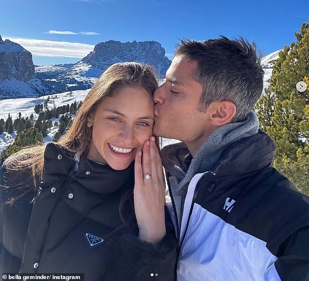 Bella announced her engagement last month and shared a gallery of romantic vacation photos on Instagram to commemorate the happy occasion.
