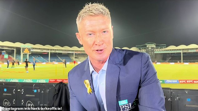 Michael Clarke (pictured) has shocked fans by sharing a very different look to Instagram on Wednesday