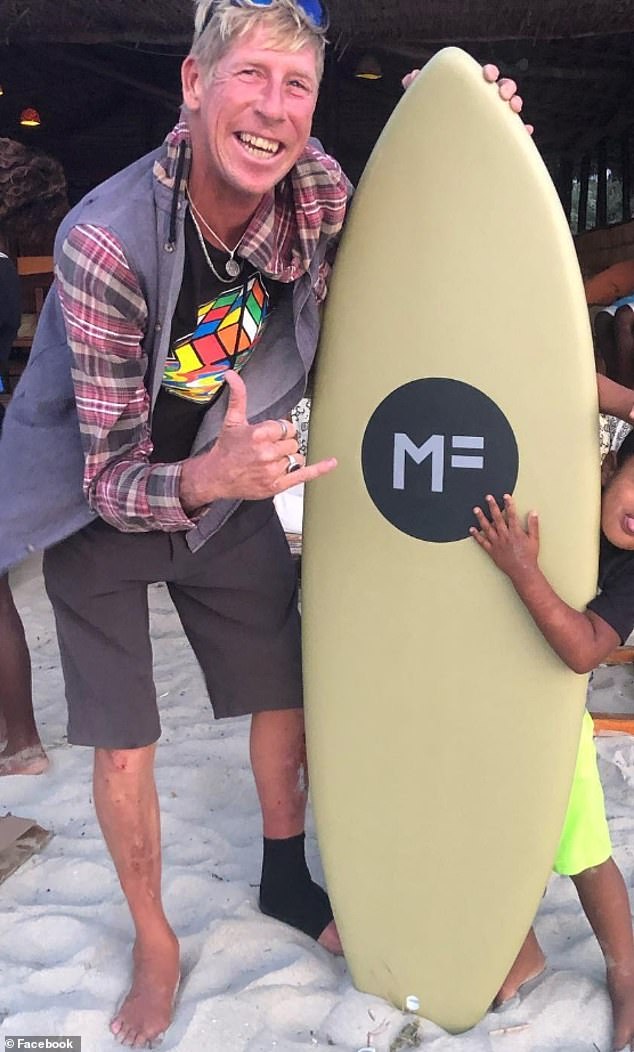 Ed Fanning (pictured), aged in his 40s, had been living and working at a surf camp in Madagascar.