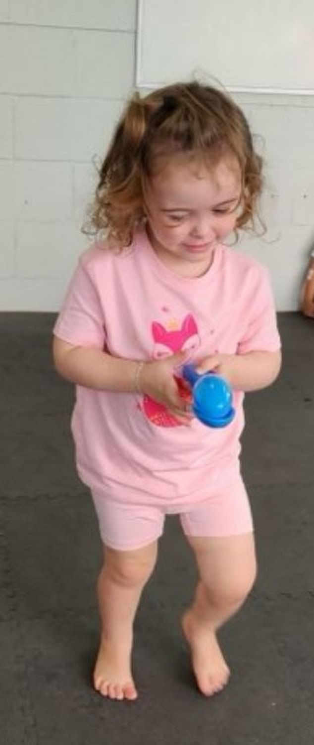 Police are asking for public assistance in locating missing two-year-old Bailey Wolf (pictured).