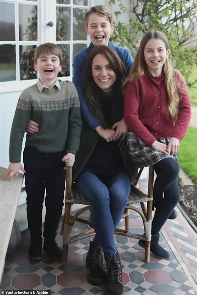 Prank YouTubers Archie Manners and Josh Pieters created an edited version of Kate Middleton's infamous Mother's Day photo for an interview with Tucker Carlson