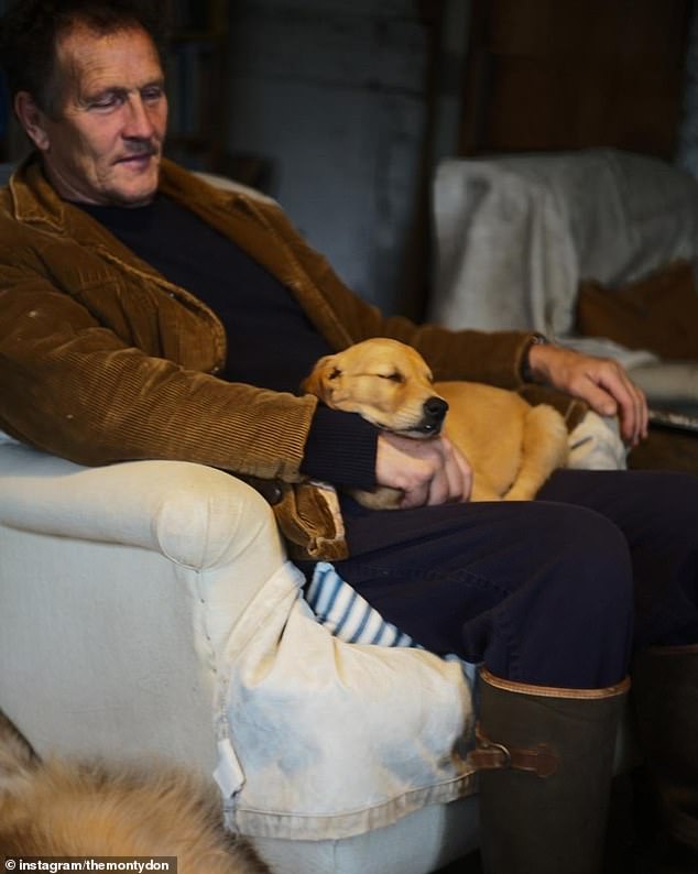 Gardeners' World star Monty Don delighted his fans by sharing a sweet unearthed photo of his beloved dog Ned as a puppy.