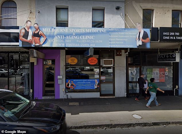 The Melbourne anti-aging and sports medicine clinic in Moonee Ponds, in Melbourne's northwest, was raided by Victoria Police on Thursday.
