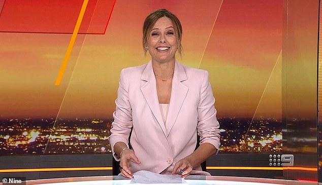 A Current Affair host Ally Langdon suffered an embarrassing gaffe when she wished viewers a 'good weekend' on Wednesday night