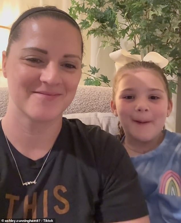 Ashley Cunningham, from Knoxville, Tennessee, went viral on TikTok after sharing a video of her daughter Sophia watching her give birth to her third child.
