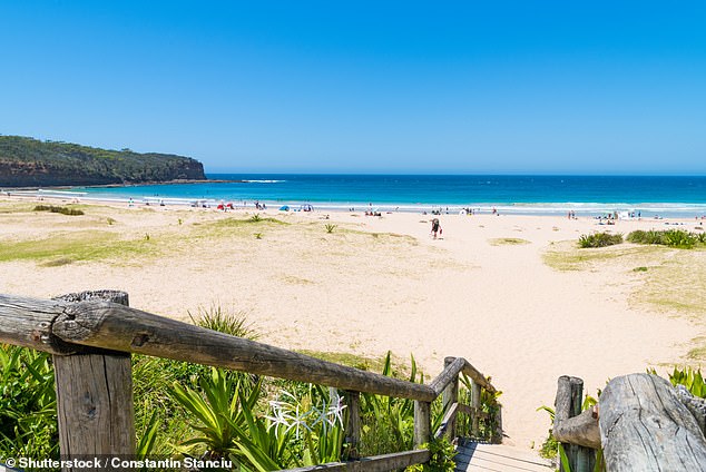A woman has died after drowning at Pebbly Beach, near Batemans Bay on the NSW south coast, when she got into trouble in the water while swimming (stock image) .