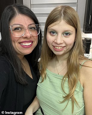 Mother, Jennifer Soto, is pictured with her 13-year-old daughter Maddie