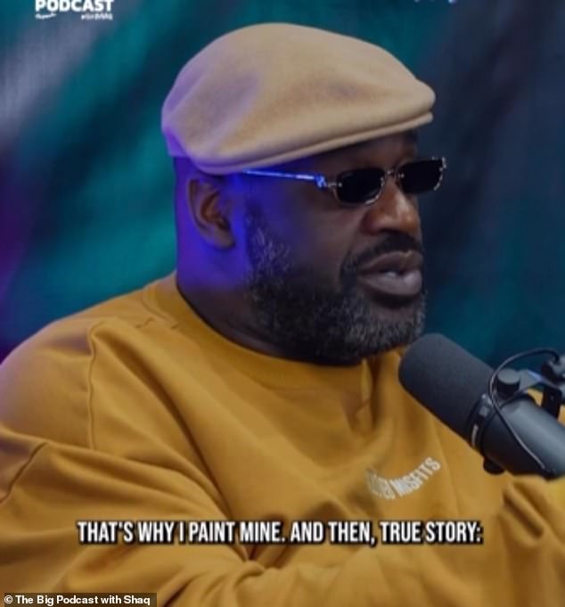 Shaquille O'Neal reveals why he pays $1,000 to get a pedicure and paint his toenails