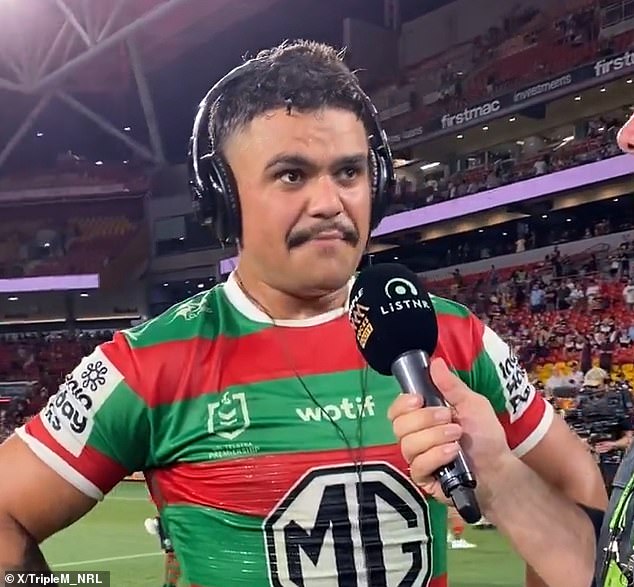 Mitchell was emotional after defeat to Brisbane Broncos, swore repeatedly during interview with radio channel Triple M - and refused to apologize on air (pictured)