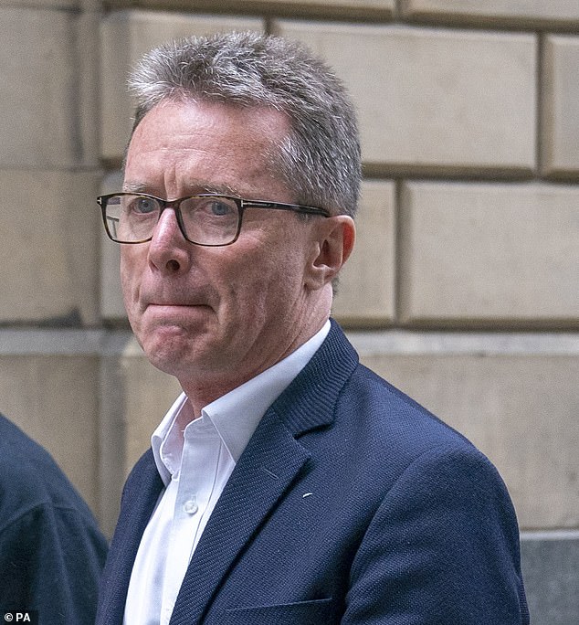 Victim Nicky Campbell in court where he gave evidence