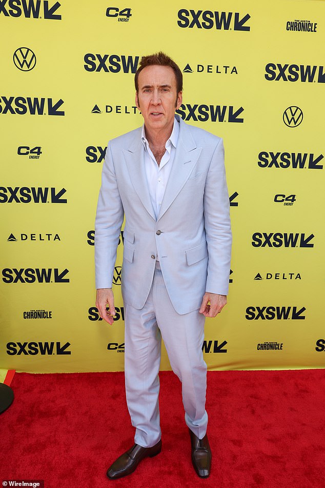 Nicolas Cage, 60, has ruled out making a popular film franchise in the future;  The actor seen on March 11