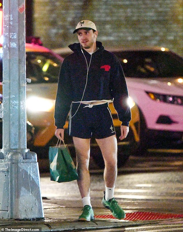Paul Mescal showed off his legs in a pair of tiny sports shorts as he stepped out in New York City on Wednesday.