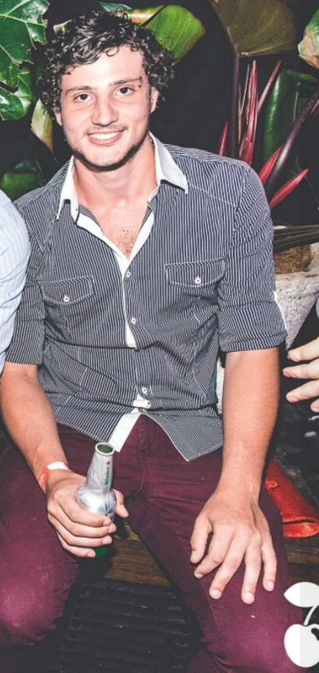 Matthew Harper (pictured) rushed to the aid of his partner Lazarus when the 28-year-old tradie was allegedly stabbed 10 times in North Turramurra on Sunday morning.