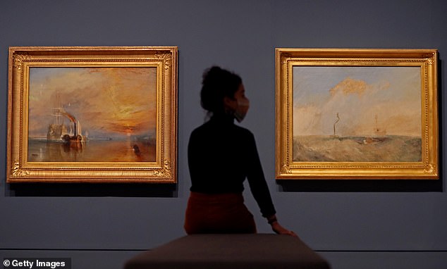 'The Fighting Temeraire' (1839) and 'The Steamer and Lightship' by JMW Turner at Tate Britain