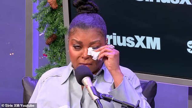 On Tuesday, Taraji P. Henson was overcome with emotion in an interview that addressed rumors that she had said she was considering quitting acting.