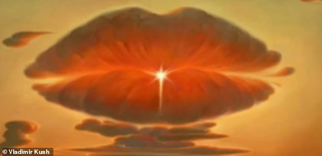 Looking at the image of the Russian artist Vladimir Kush, ask yourself: do you see the sky at first glance or are you attracted to the lips?