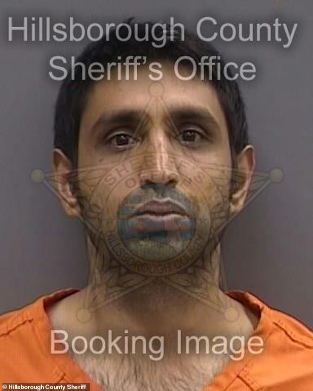 Shail Patel, 29, has been charged with being removed from Flight 2506, which was scheduled to fly from Tampa International Airport to Philadelphia on Tuesday