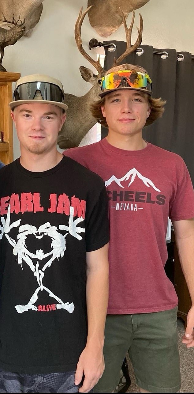 Brooks' brother, 18-year-old Wyatt Brooks (right), was also attacked but survived and is recovering, according to the El Dorado County Sheriff's Office.
