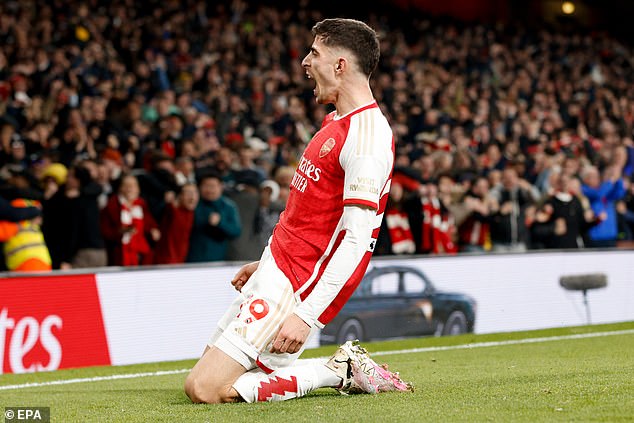 Kai Havertz scored a convincing winner to send Arsenal to the top of the Premier League
