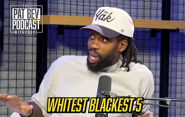Patrick Beverley has come under fire for naming his top five 'whitest black' players in the NBA