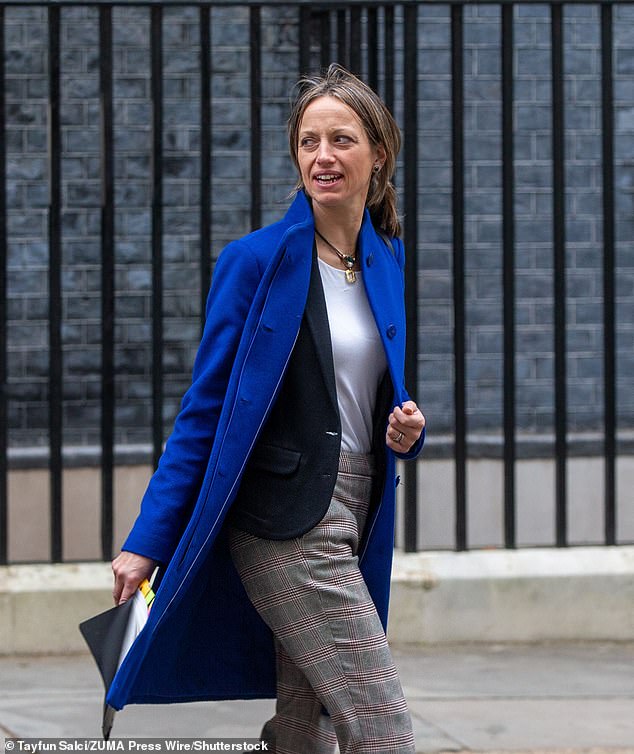 Social Affairs Minister Helen Whately said “technology will play an increasingly important role in social care” in the years to come.  Pictured: Mrs Whately leaving 10 Downing Street last year