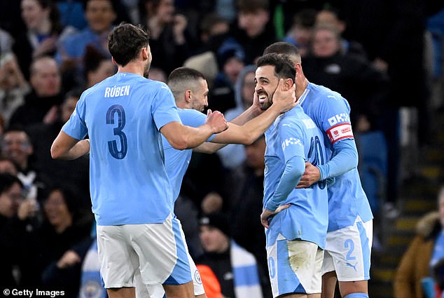Bernardo Silva scored twice to secure City a place in the semi-finals for the sixth consecutive season
