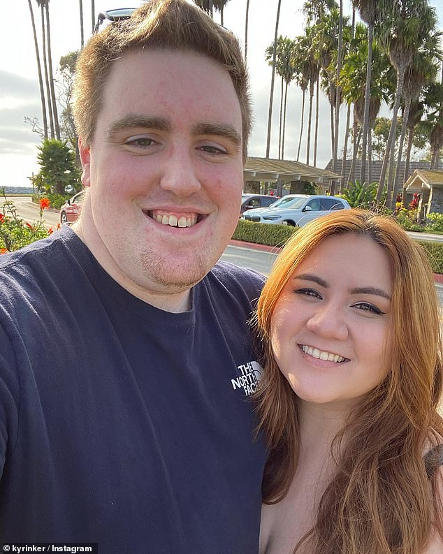 Kyle Rinker and his girlfriend Amanda Strickland were aboard the Alaska Airlines flight flying to Ontario, California, when a door plug exploded, causing a hole in the plane.