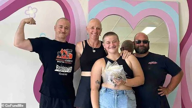 Powerful moment daughter surprises her cancer stricken mother by shaving her