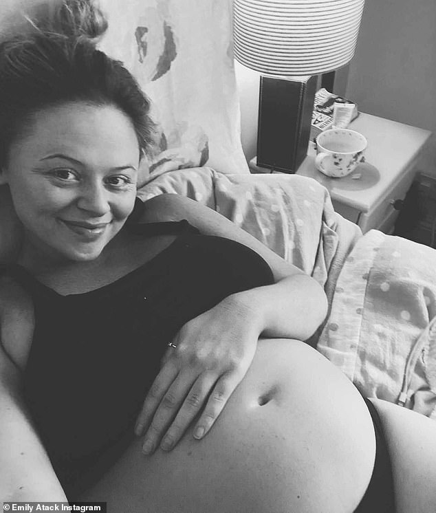 Pregnant Emily Atack reveals the sex of her baby and